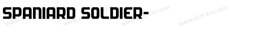 Spaniard Soldier字体转换